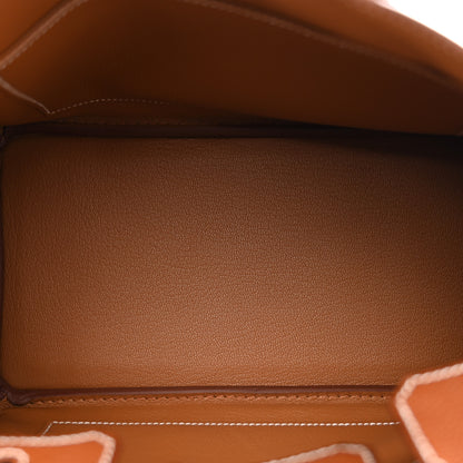 Hermes Natural Barenia Faubourg Birkin 25 Fauve 5 of 12