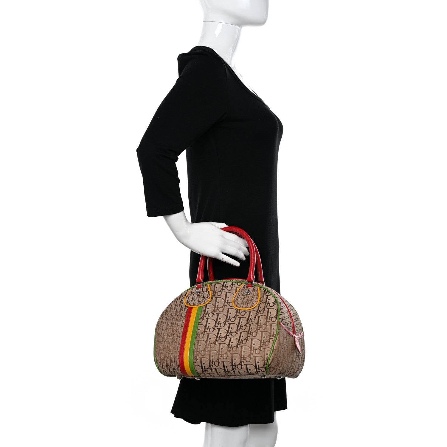 Christian Dior Monogram Rasta Bowler Beige 2 of 9