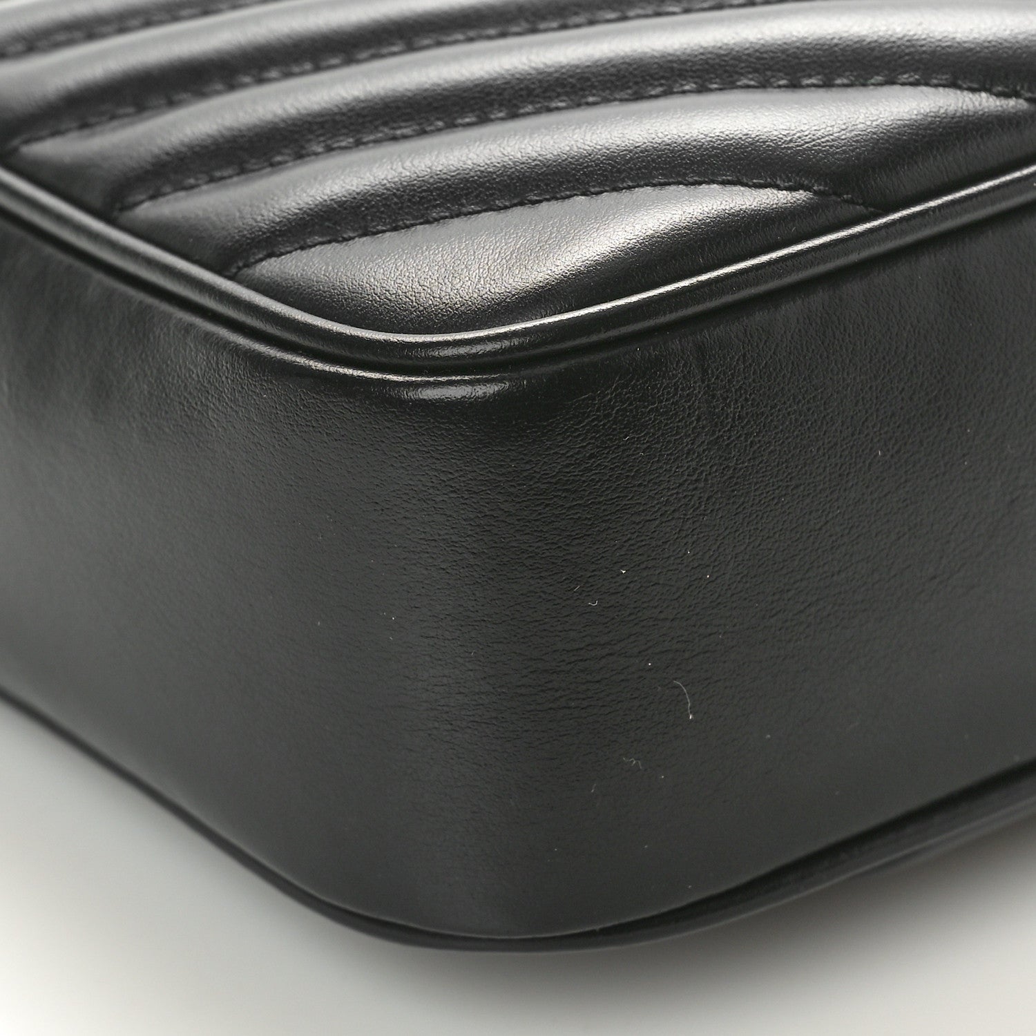 Saint Laurent Calfskin Matelasse Monogram Lou Camera Bag Black 9 of 10