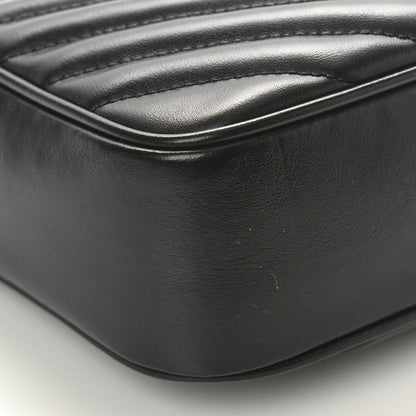 Saint Laurent Calfskin Matelasse Monogram Lou Camera Bag Black 9 of 10