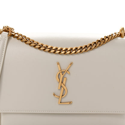 Saint Laurent Calfskin Medium Monogram Sunset Crema Soft 9 of 11