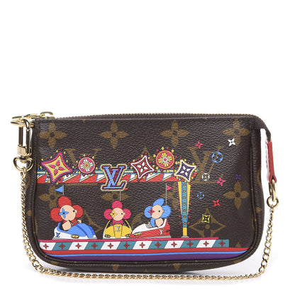 Louis Vuitton Monogram 2020 Christmas Animation Bumper Cars Mini Pochette Accessories Coquelicot 1 of 7