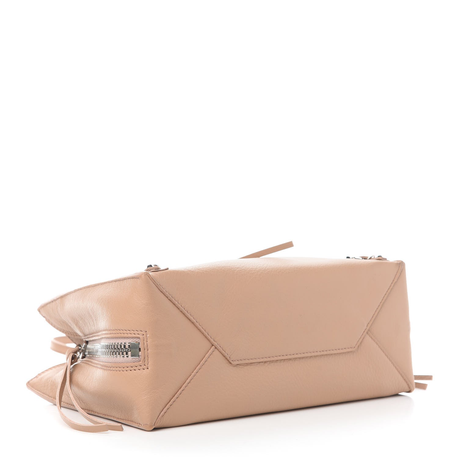 Balenciaga Grained Calfskin Papier Mini A4 Zip Around Tote Rose Des Sables 4 of 11