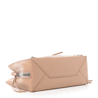 Balenciaga Grained Calfskin Papier Mini A4 Zip Around Tote Rose Des Sables 4 of 11