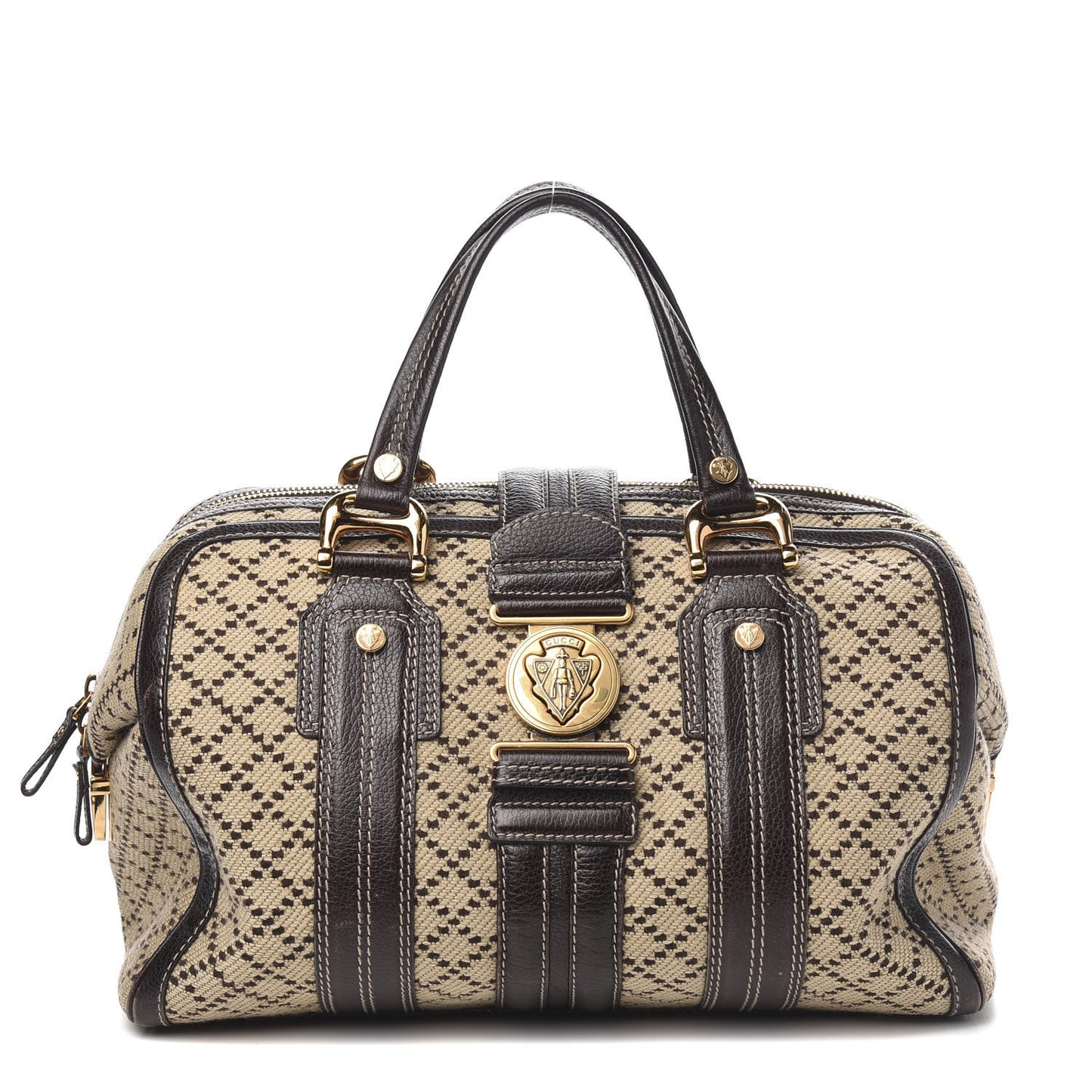 Diamante Calfskin Large Aviatrix Boston Brown
