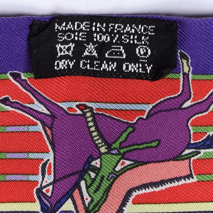 Hermes Silk Pani La Shar Pawnee Twilly Violet Rouge Jaune Pale 4 of 4