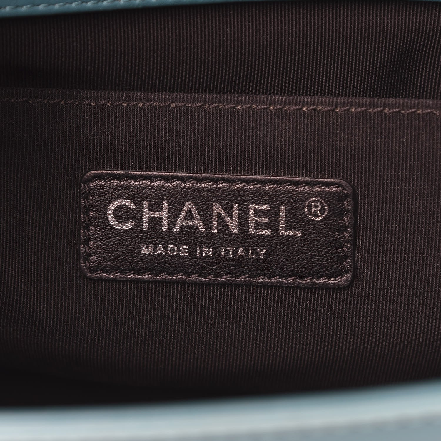 Chanel Patent Calfskin Quilted Medium Plexiglass Boy Flap Turquoise 6 of 15