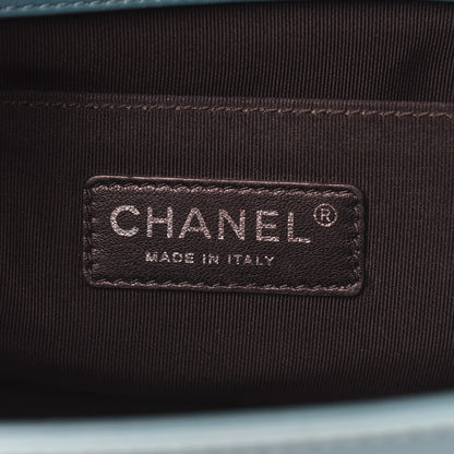 Chanel Patent Calfskin Quilted Medium Plexiglass Boy Flap Turquoise 6 of 15