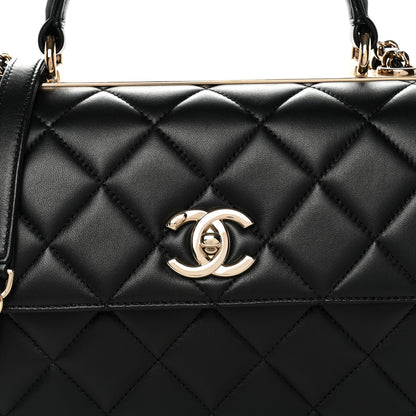 Chanel Lambskin Quilted Small Trendy CC Dual Handle Flap Bag Black 8 of 11
