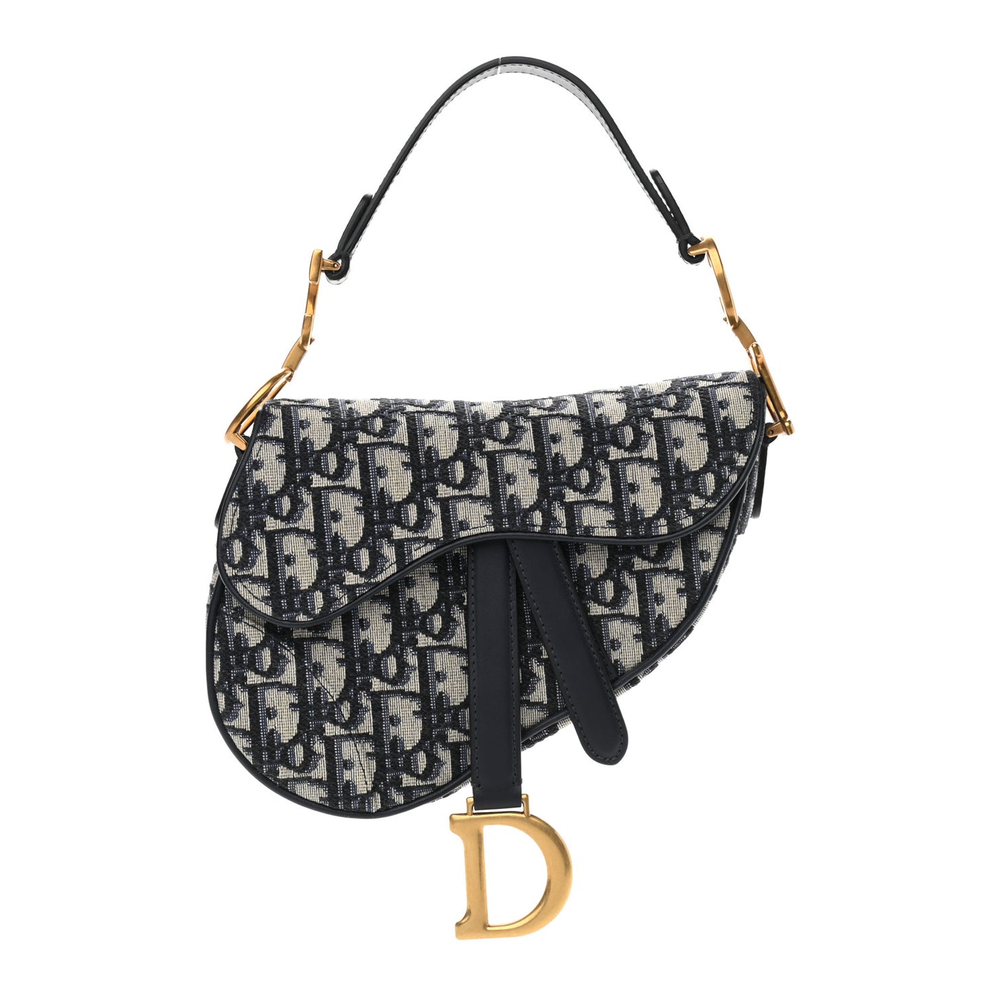 Oblique Mini Saddle Bag Blue