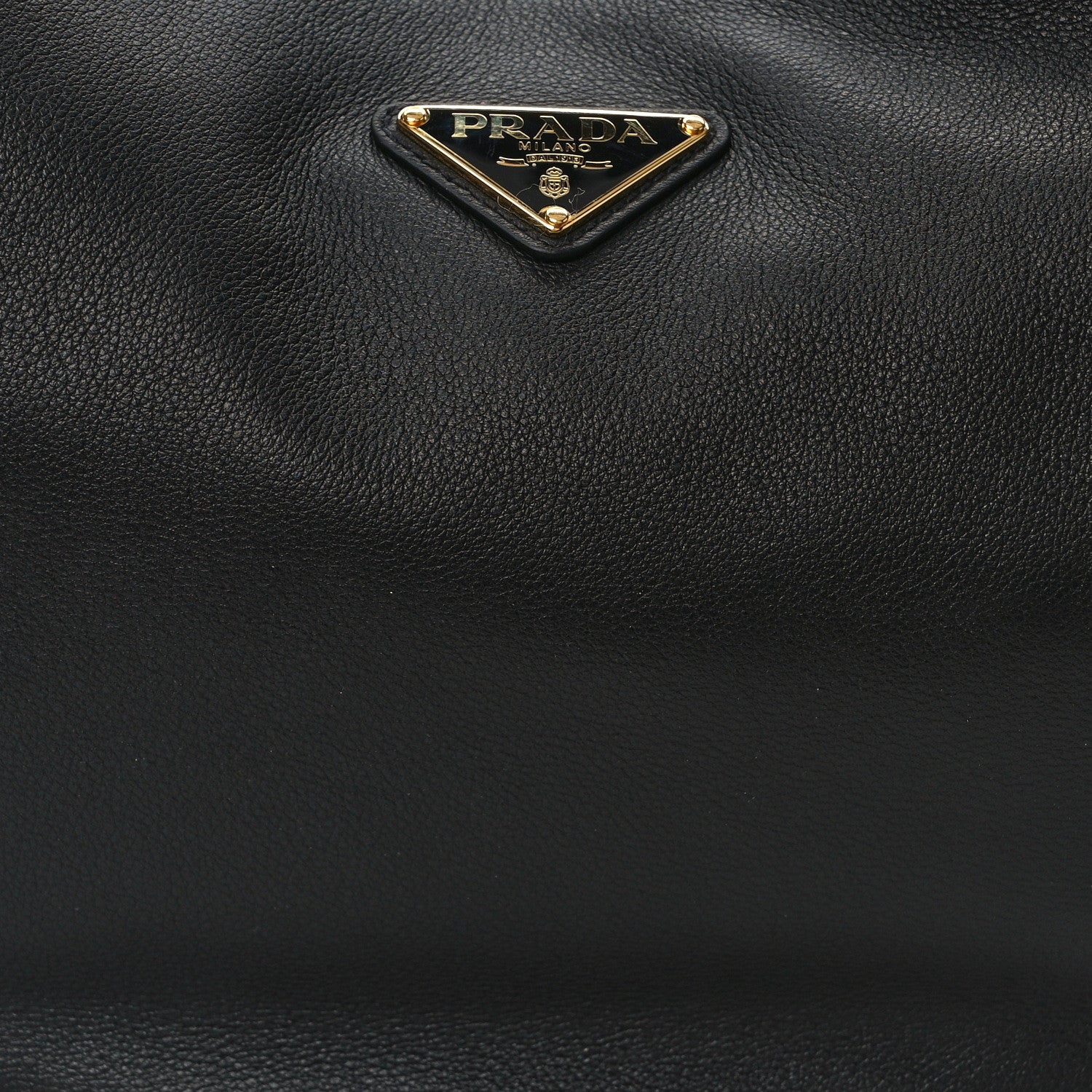 Prada Soft Calfskin Arque Shoulder Bag Black 7 of 11