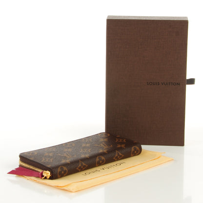 Louis Vuitton Monogram Clemence Wallet Fuchsia 4 of 7