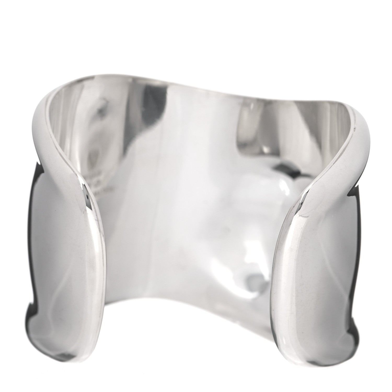 Tiffany Sterling Silver Medium Elsa Peretti Right Wrist Bone Cuff Bracelet 3 of 4
