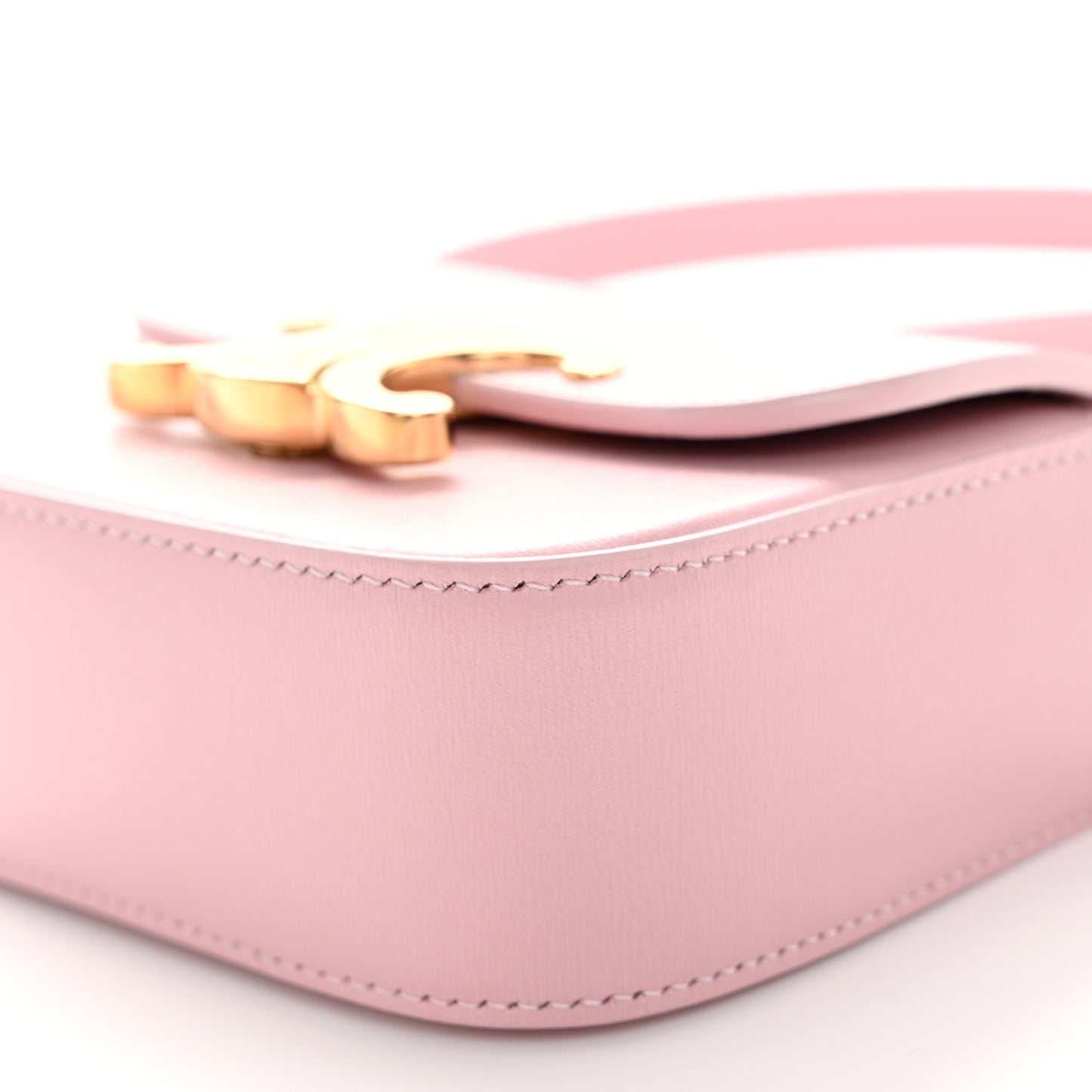 Shiny Calfskin Mini Triomphe Light Pink