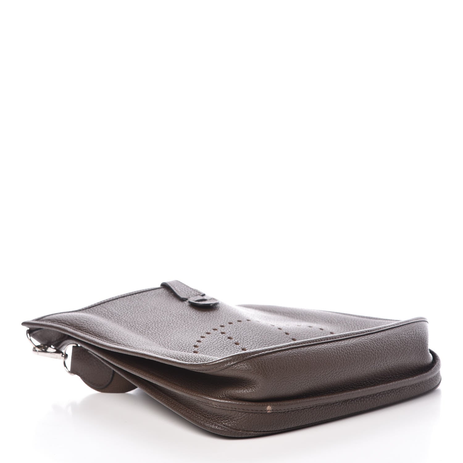 Hermes Taurillon Clemence Evelyne III PM Chocolate 4 of 11