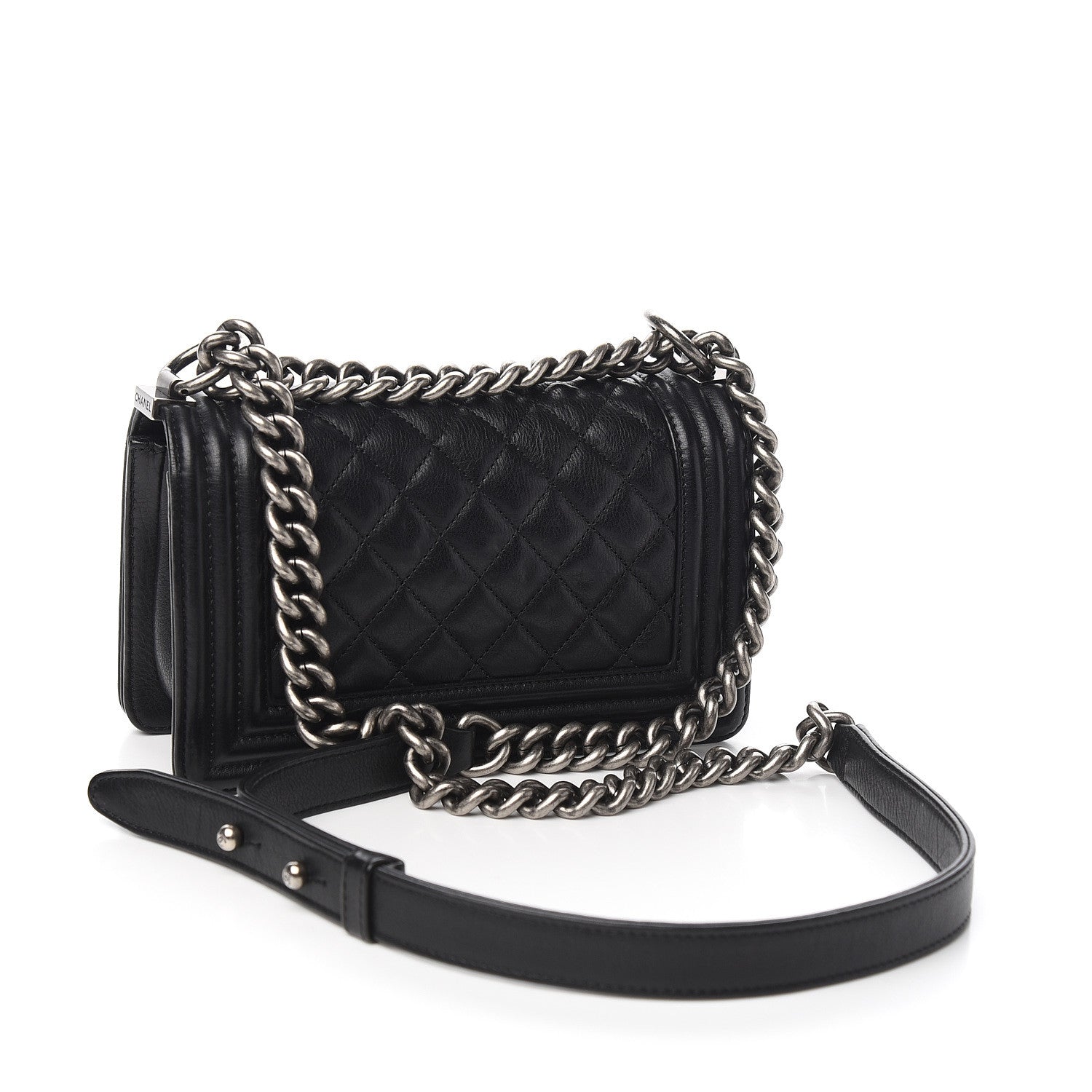 Chanel Calfskin Quilted Small Boy Flap Black 2 of 10