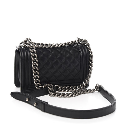 Chanel Calfskin Quilted Small Boy Flap Black 2 of 10