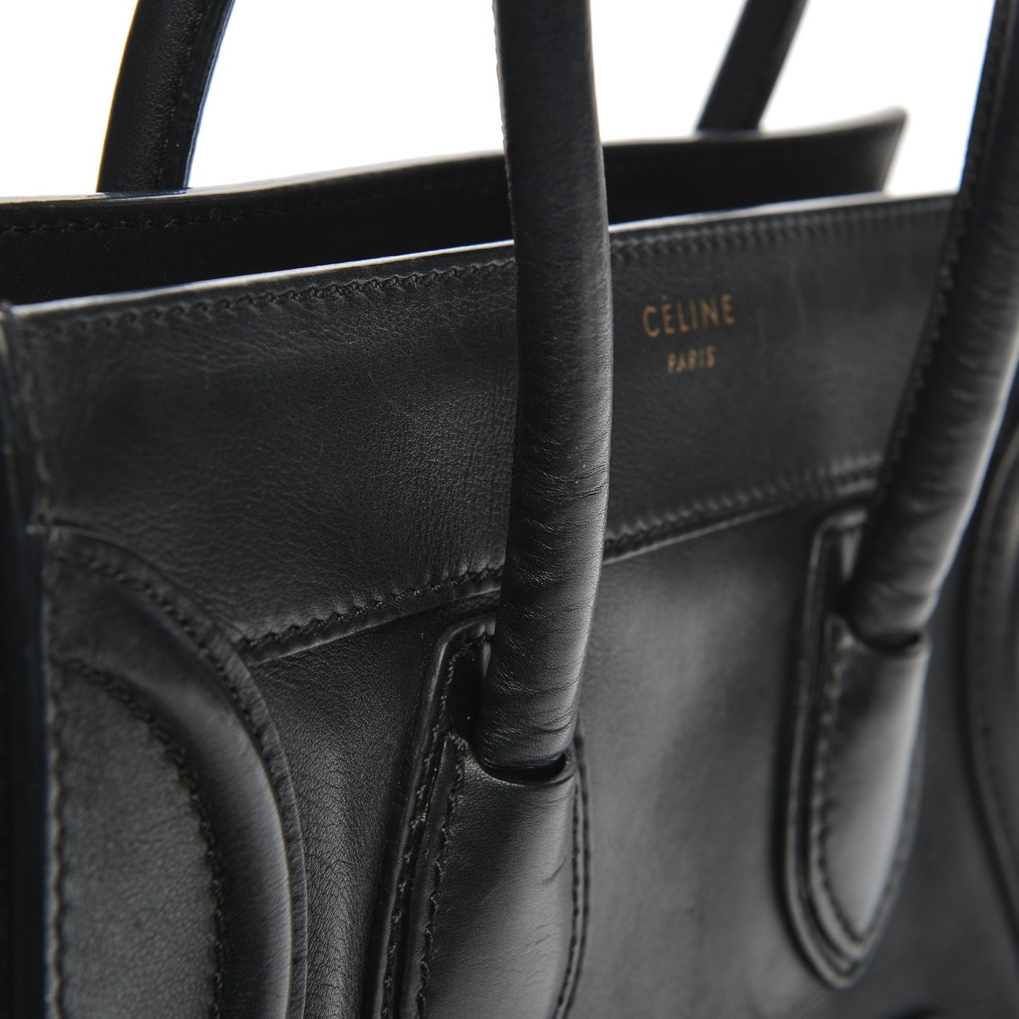 Smooth Calfskin Micro Luggage Black