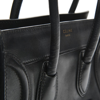 Celine Smooth Calfskin Micro Luggage Black 9 of 9