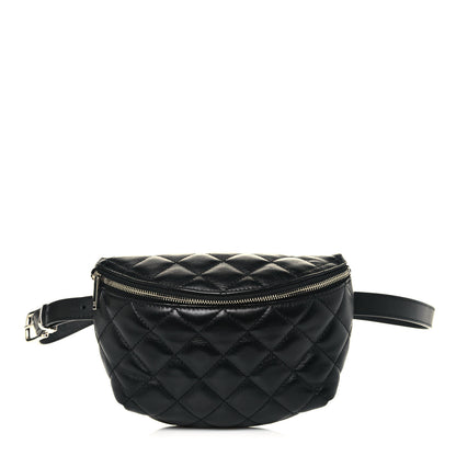Chanel Calfskin Quilted Waist Belt Bag Black 1 of 12