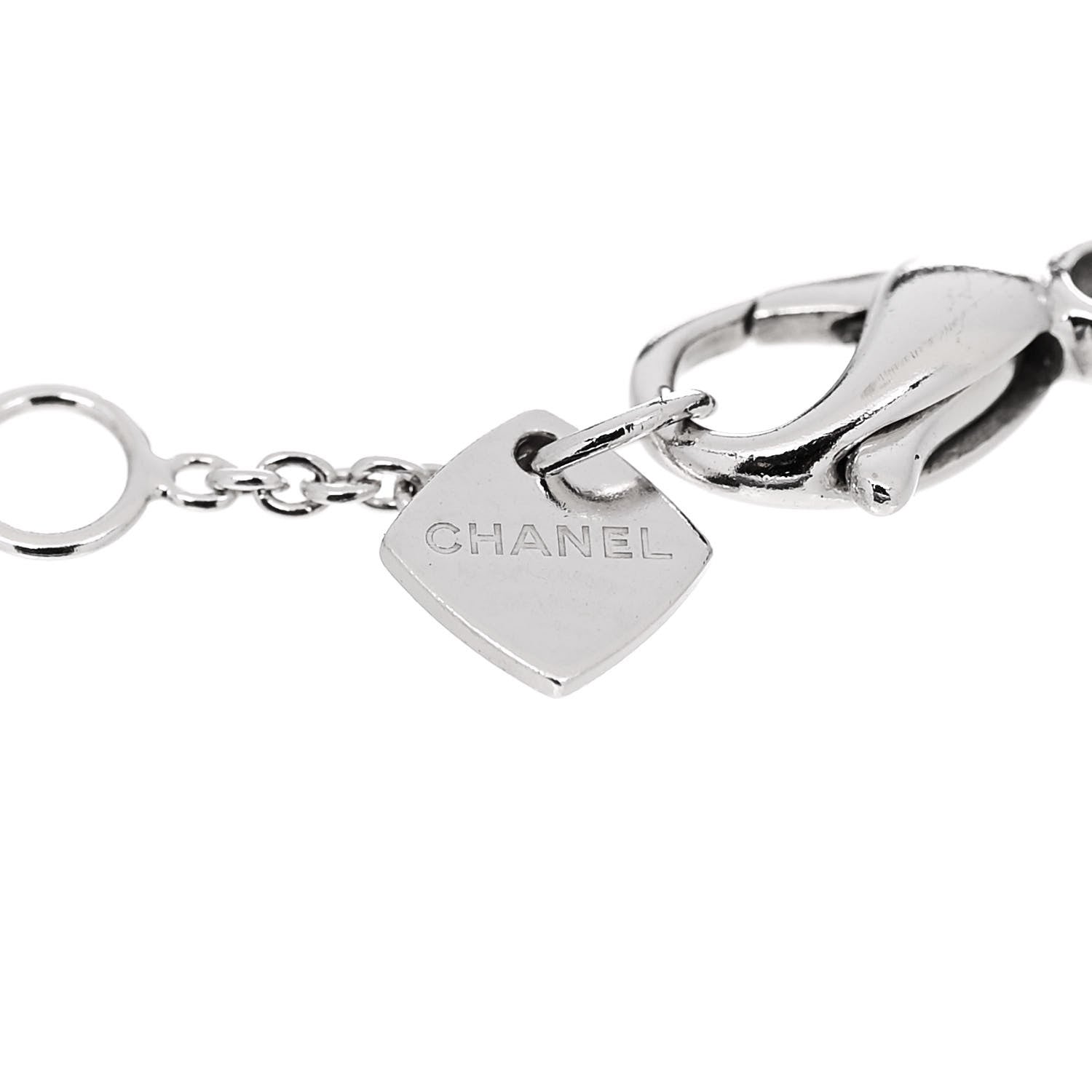 Chanel 18K White Gold Diamond Coco Bracelet 3 of 5