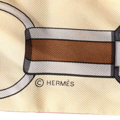 Hermes Silk Grand Tralala Twilly Rose Poudre Jaune 3 of 4