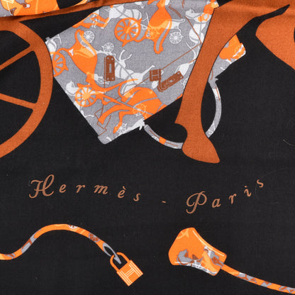 Hermes Silk Cashmere Kelly En Caleche Shawl 140 2 of 2