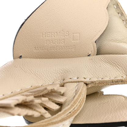 Hermes Milo Lambskin Matte Alligator Touch Grigri Rodeo Pegase Horse Bag Charm PM Craie Gris Ciment 3 of 5