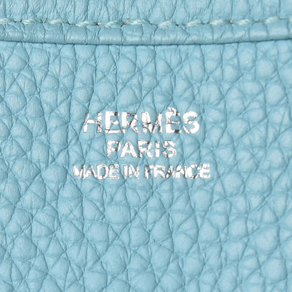 Hermes Taurillon Clemence Evelyne III GM Bleu Atoll 7 of 10