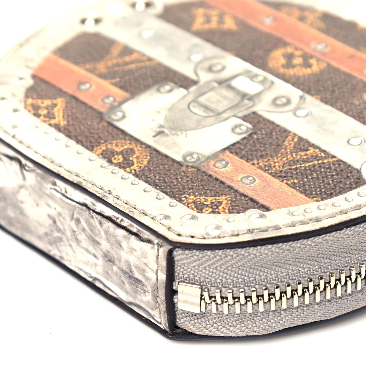 Louis Vuitton Transformed Monogram Time Trunks Micro Boite Chapeau Coin Purse Marron 7 of 7
