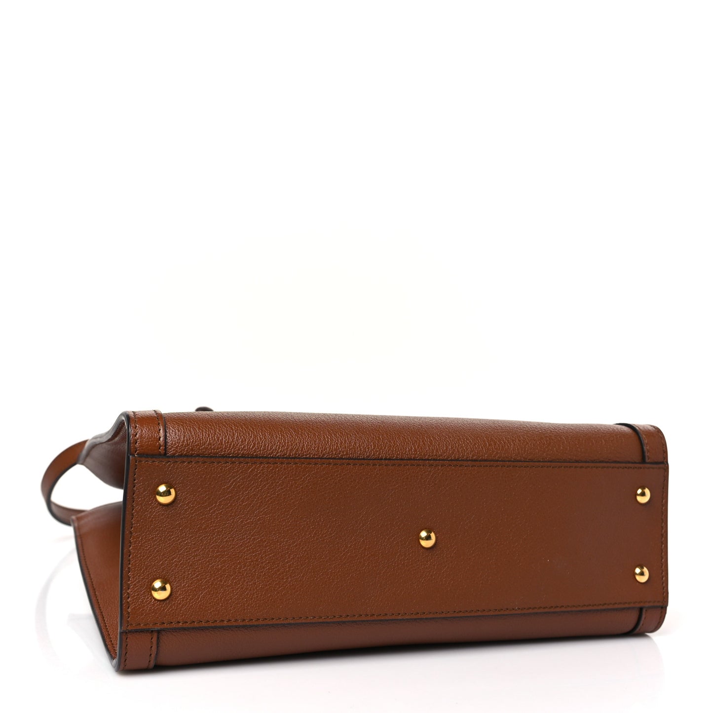 Wonka Grain Calfskin Small Diana Tote Bag Cuir Yellow Fluo