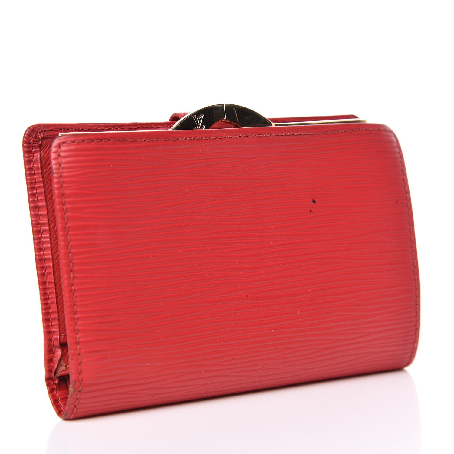 Louis Vuitton Epi French Purse Wallet Castillan Red 3 of 12