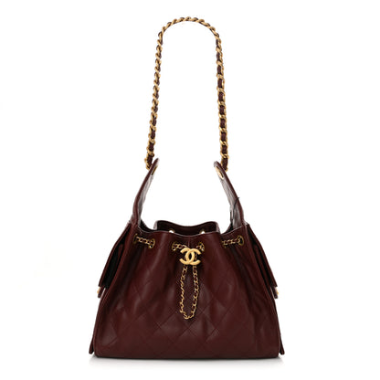 Chanel Caviar Quilted Small Chanel 25 Handbag Burgundy 1 of 10