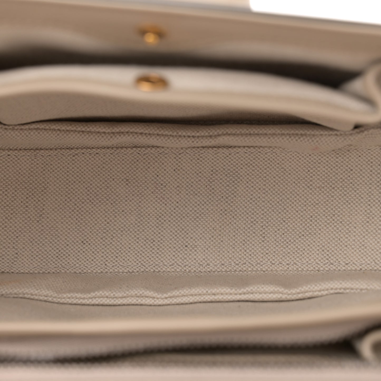 Boarded Dyana Lux Calfskin Web Small Bamboo 1947 Top Handle Bag Oatmeal