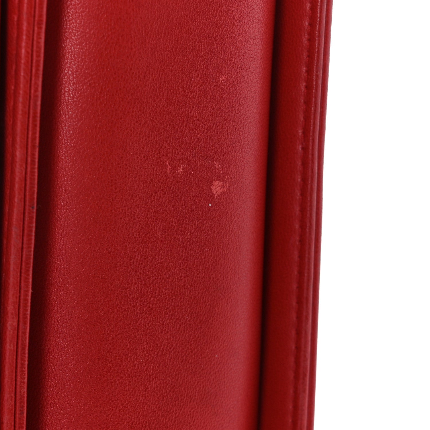 Chanel Lambskin Embossed Small Cube Boy Flap Red 10 of 10