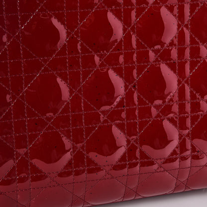 Christian Dior Patent Cannage Medium Lady Dior Red 10 of 10