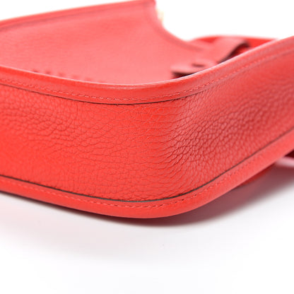 Hermes Taurillon Clemence Evelyne TPM Rouge de Coeur 9 of 10