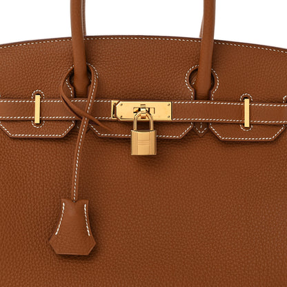 Hermes Togo BIRKIN 30 Gold 7 of 12