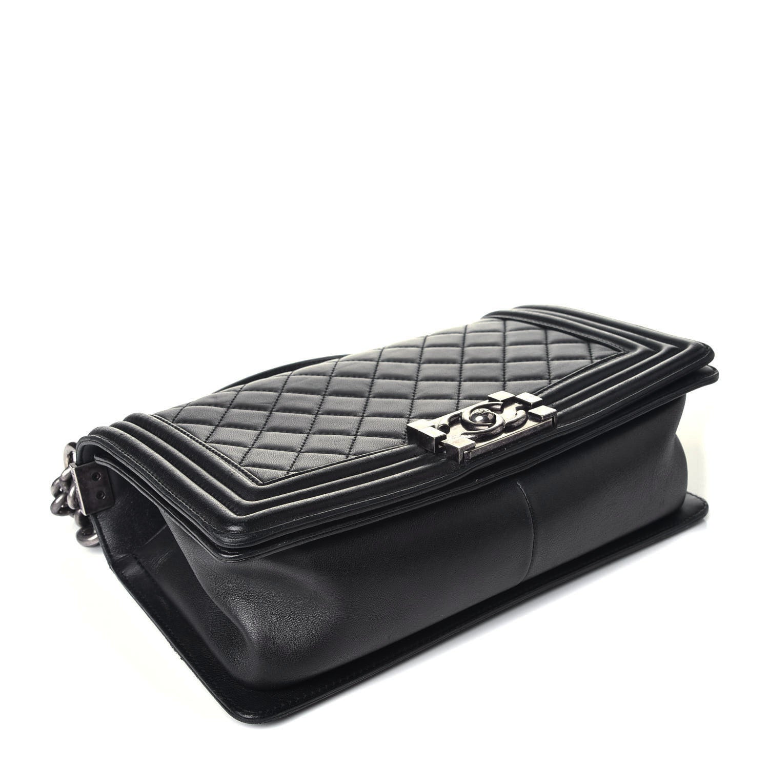 Chanel Lambskin Quilted Medium Boy Flap Black 5 of 9