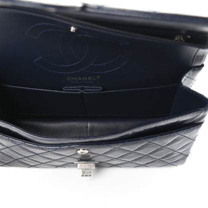Chanel Aged Calfskin Quilted 2.55 Reissue 226 Flap Dark Navy Blue 5 of 10