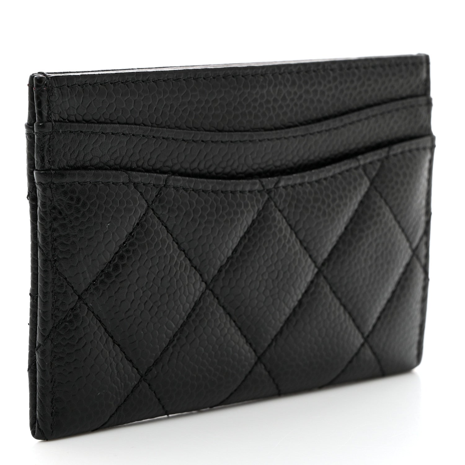 Chanel Caviar Quilted Card Holder Black 3 of 9
