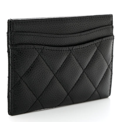Chanel Caviar Quilted Card Holder Black 3 of 9
