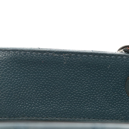 Chanel Caviar Quilted Grand Shopping Tote GST Blue 11 of 18