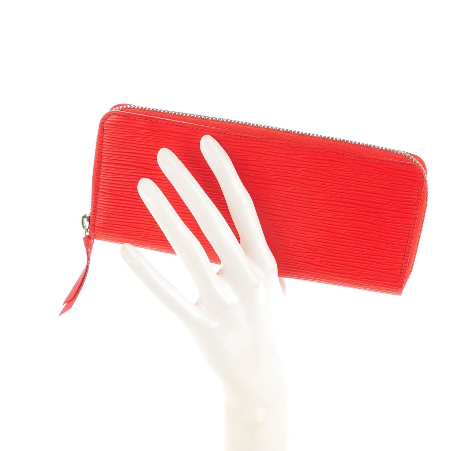 Louis Vuitton Epi Clemence Wallet Coquelicot 2 of 7
