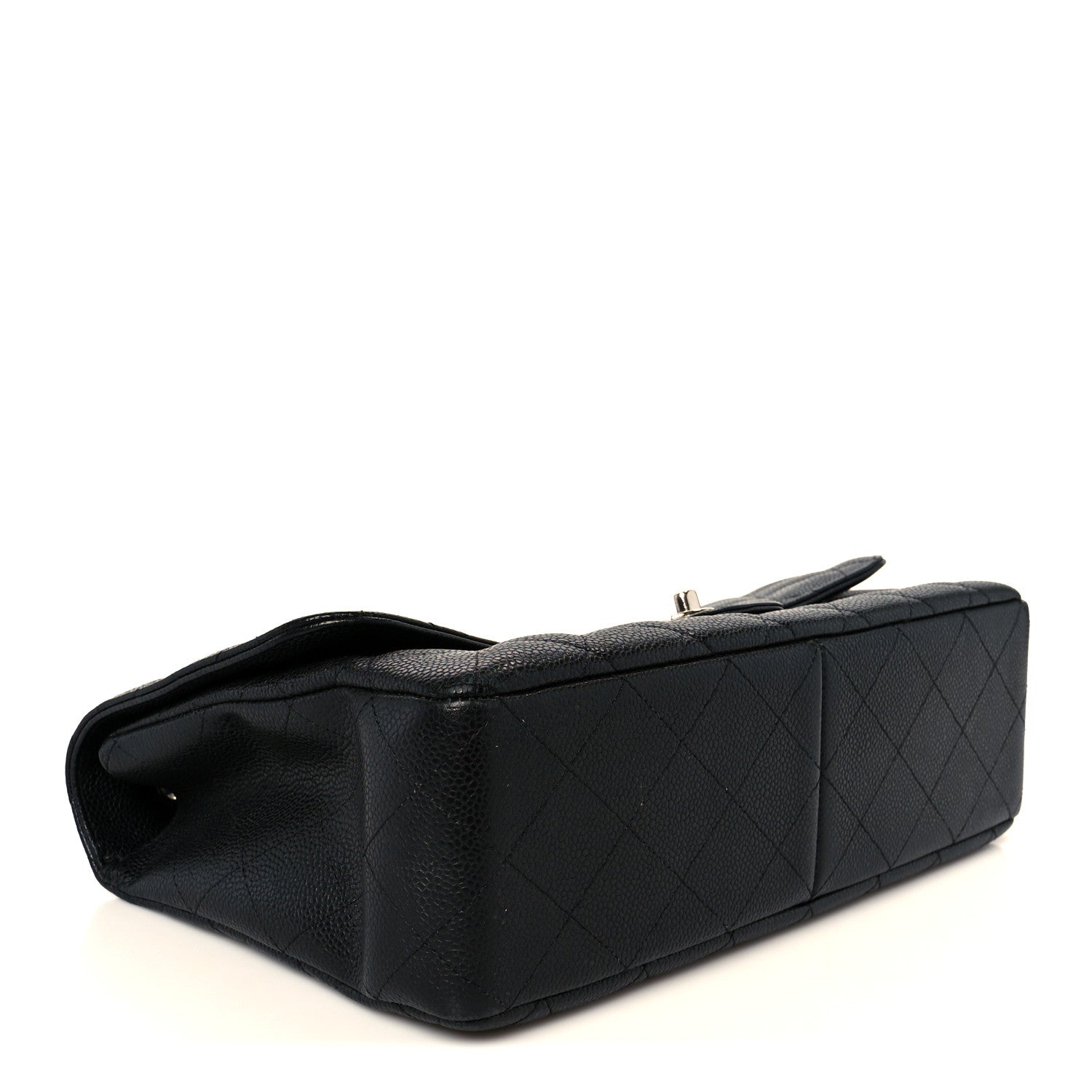 Chanel Caviar Quilted Jumbo Single Flap Black 4 of 12