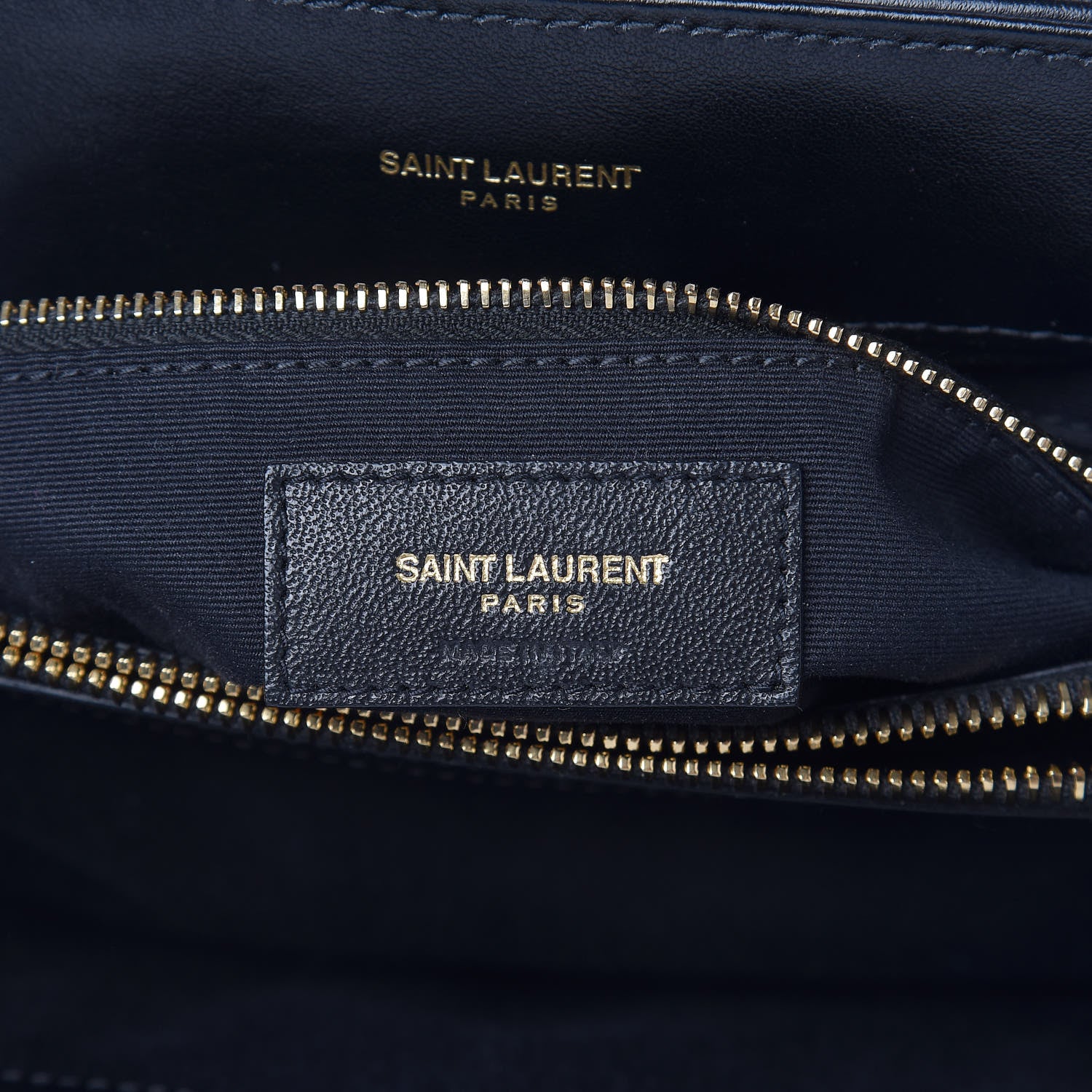 Saint Laurent Calfskin Y Quilted Monogram Medium Loulou Chain Satchel Black 7 of 12