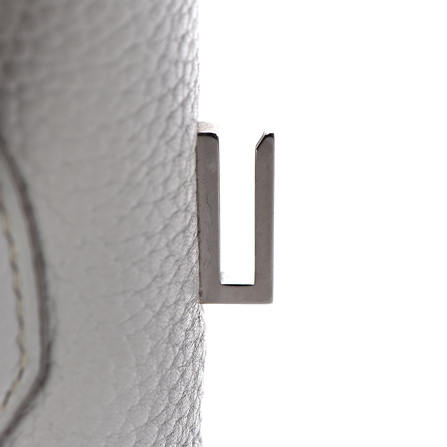Hermes Taurillon Clemence Lizard Club Birkin 35 Gris Perle White Mykonos 26 of 39