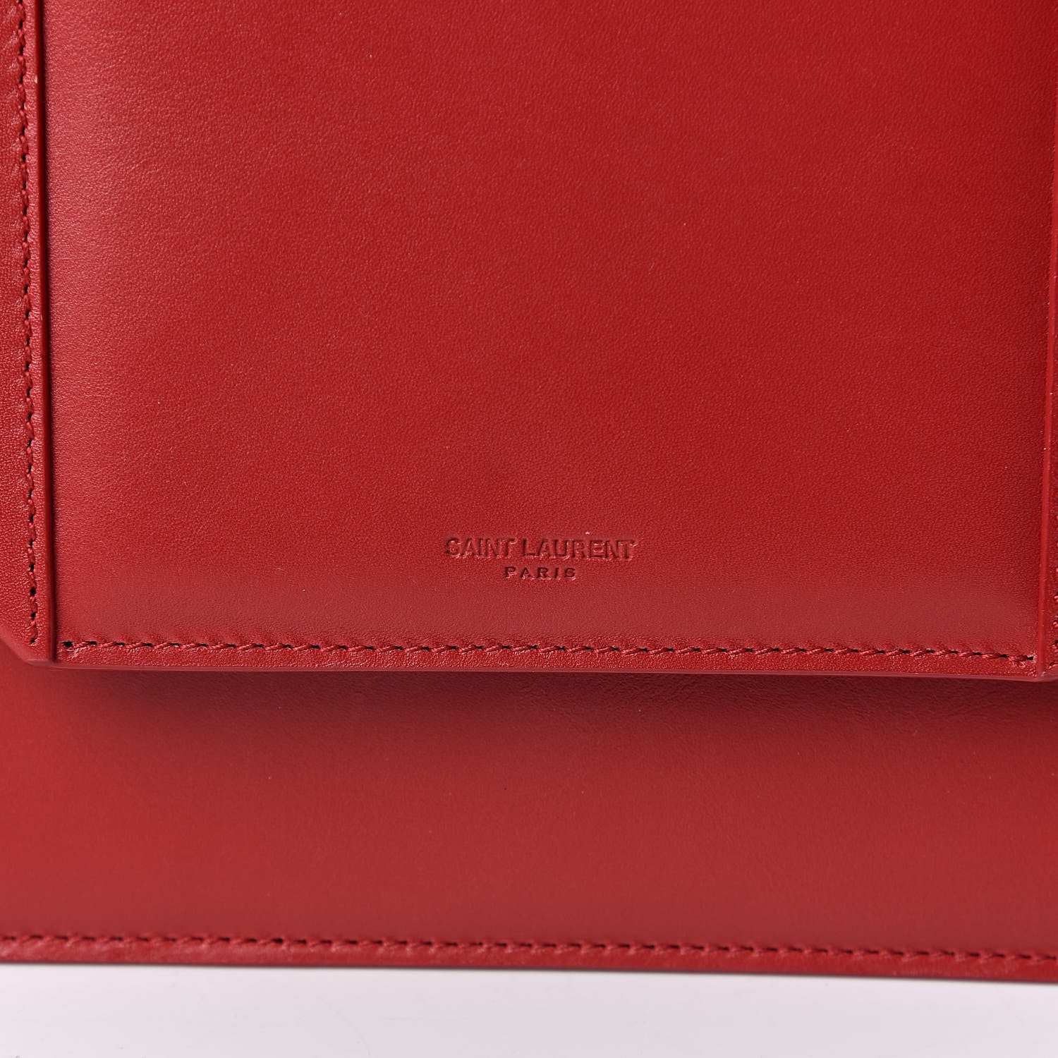 Saint Laurent Calfskin Medium Classic Betty Red 9 of 12