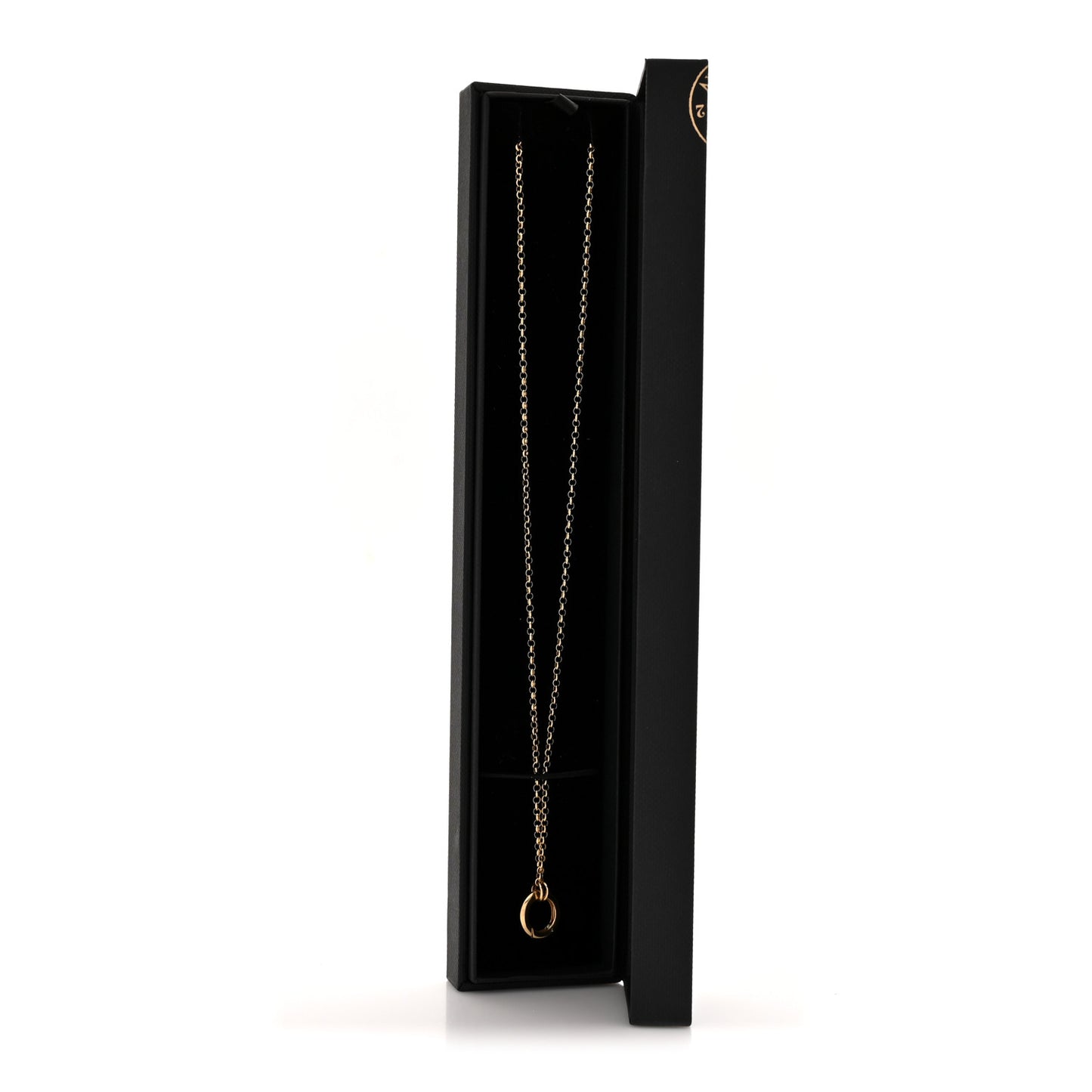 18K Yellow Gold Small Belcher Chain Chubby Annex Link Necklace