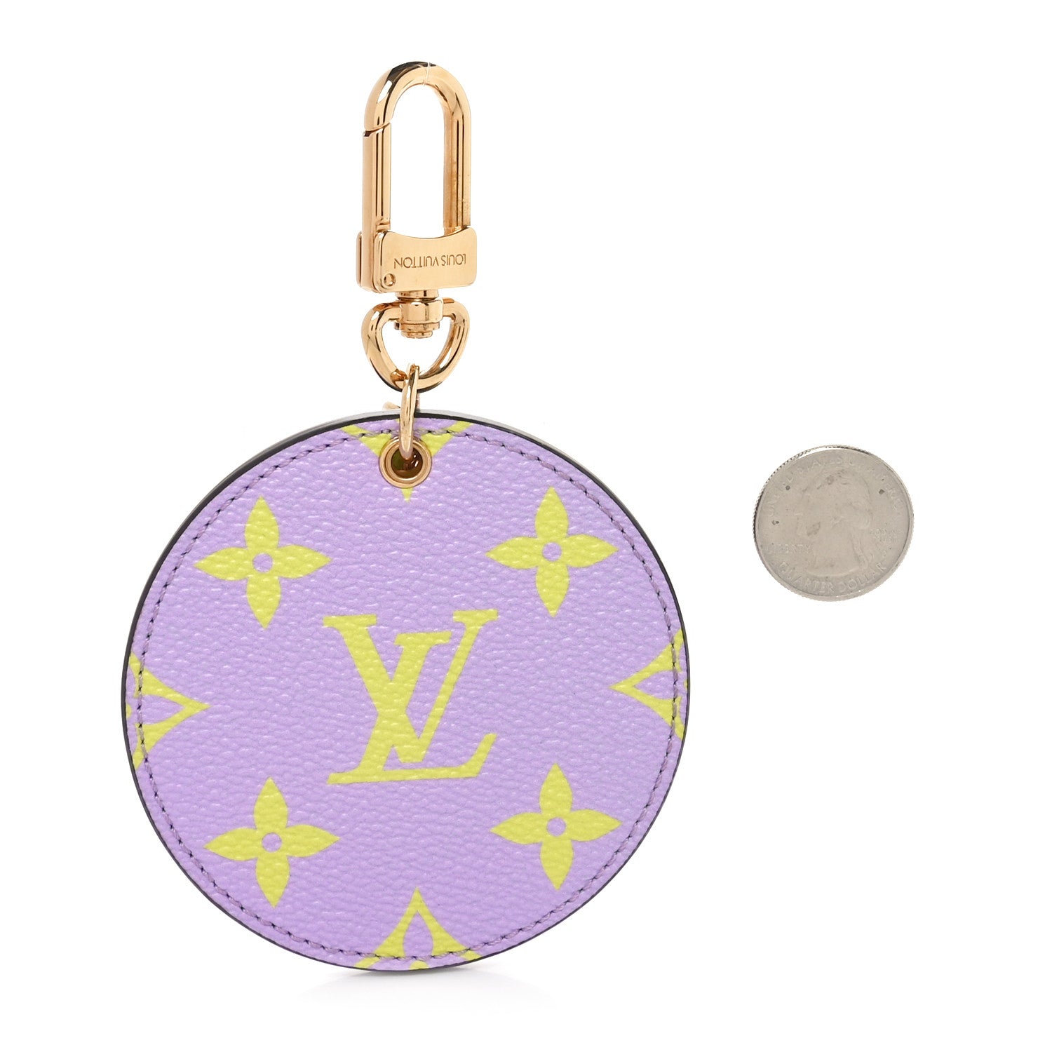 Louis Vuitton Monogram Giant Bag Charm Key Holder Pink Lilac 2 of 4